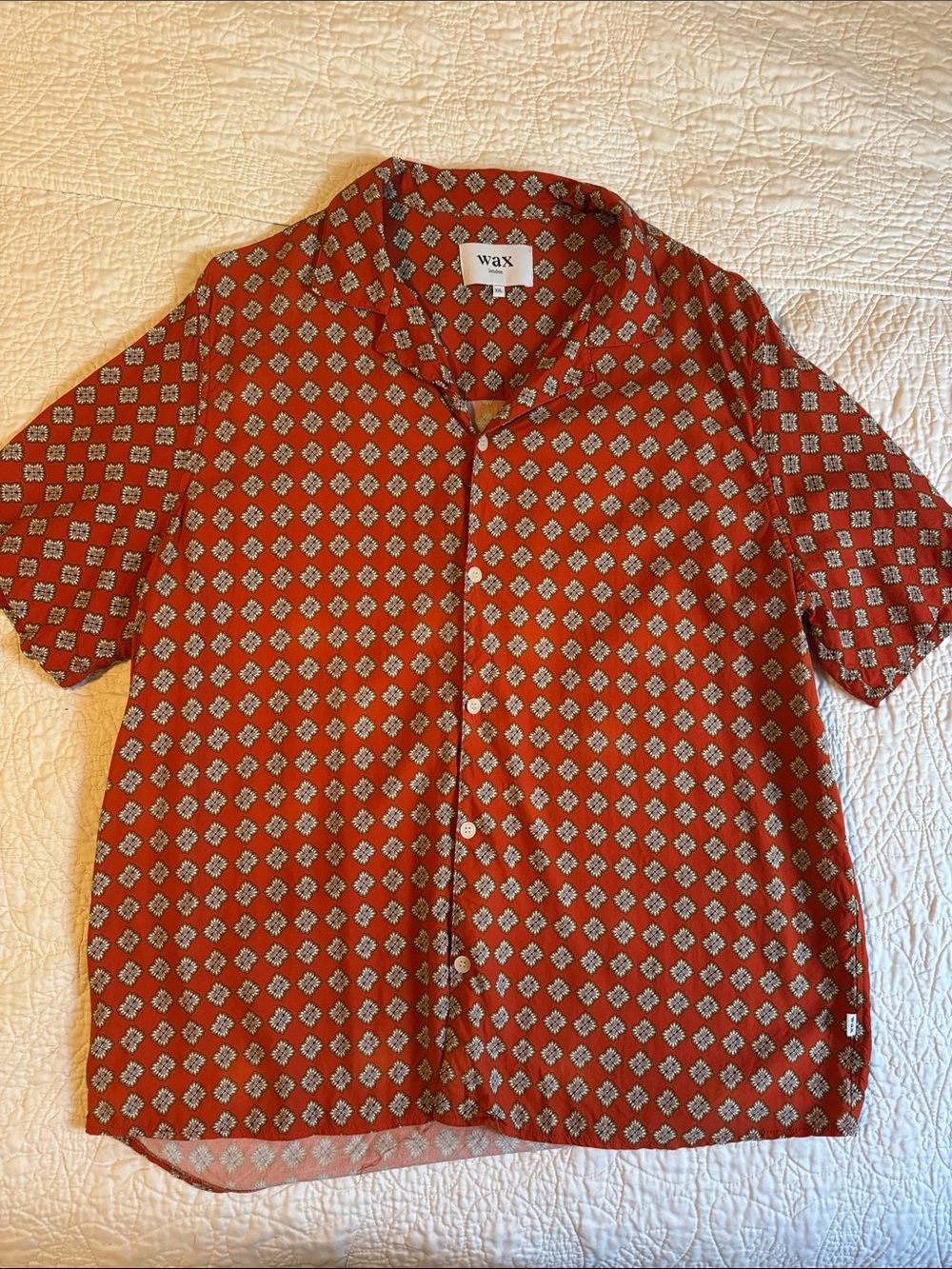 Wax London Didcot Shirt - Amalfi Red